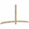 Ekena Millwork Bellingham Rough Sawn Timber Gable Bracket, Douglas Fir, 108"W x 49"H x 2"D x 4"F, 11/12 Pitch GBW108X49X0204BEL00RDF - alternate 2